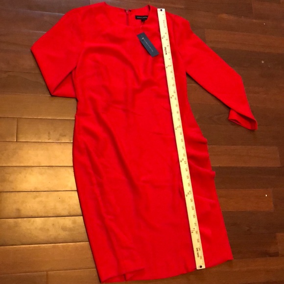 Red Dress with Side Ruffle *NWT* - Picture 4 of 5